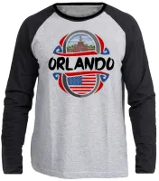 Camiseta manga longa Infantil ou Adulto Orlando Florida Estados unidos - Foto 3