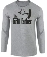 Camiseta manga longa Infantil ou Adulto Pai churrasco assador churrasqueira - Foto 2