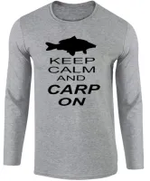 Camiseta manga longa Infantil ou Adulto Peixe pescaria pescador carpa on - Foto 2