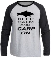 Camiseta manga longa Infantil ou Adulto Peixe pescaria pescador carpa on - Foto 3