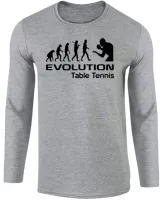 Camiseta manga longa Infantil ou Adulto Ping pong tenis de mesa jogador - Foto 2