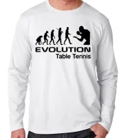 Camiseta manga longa Infantil ou Adulto Ping pong tenis de mesa jogador - Foto 3