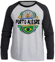 Camiseta manga longa Infantil ou Adulto Porto Alegre Rio grande do Sul gaucho - Foto 3