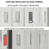 Kit Fecho Trava Porta de Armário Magnético Imã Ultra Forte - Foto 4