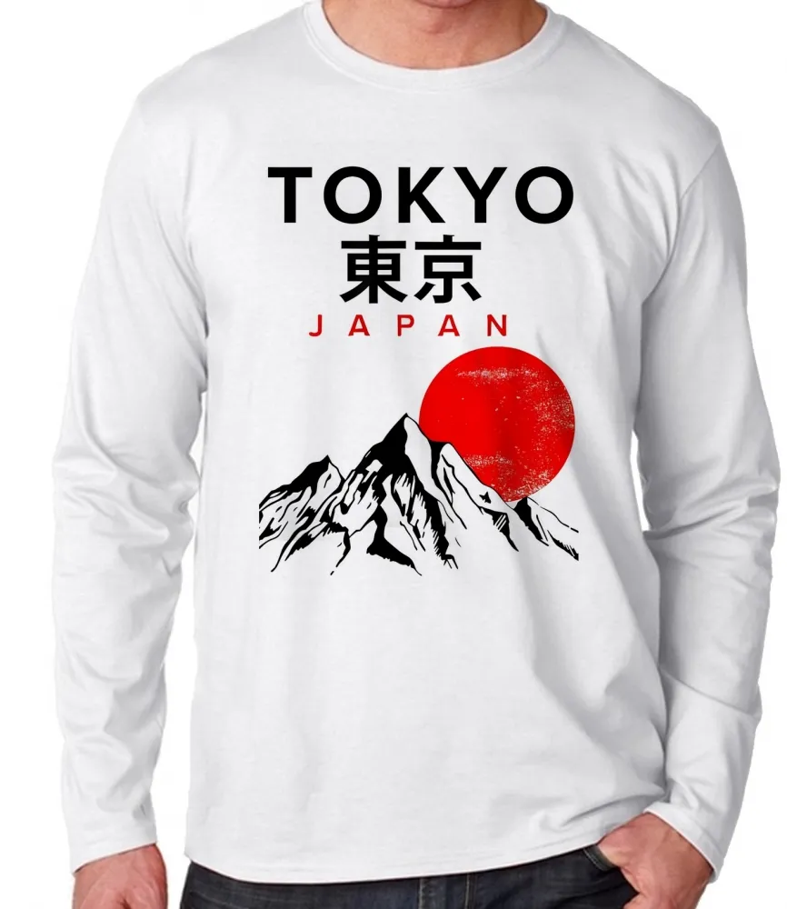 Camiseta manga longa Infantil ou Adulto Tokyo Japão Toquio japan