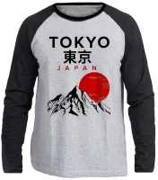 Camiseta manga longa Infantil ou Adulto Tokyo Japão Toquio japan - Foto 3