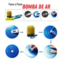 Bola de Ginástica Suíça Yoga Pilates Bola de Pilates Inflável Anti Estouro com bomba para encher - Foto 3