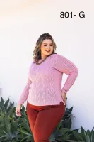 Blusa tricot plus GM 801 Tam G - Foto 4