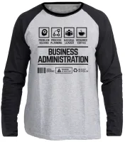 Camiseta manga longa Infantil ou Adulto Administração de empresas - Foto 3