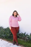 Blusa tricot plus GM 801 Tam G