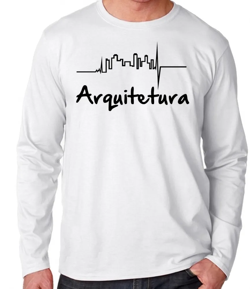 Camiseta manga longa Infantil ou Adulto Arquitetura arquiteto