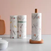Rolo Pano De Limpeza Reutilizável 50 Peças Absorvente Água Preguiçoso Lava e Seca Multiuso - Foto 7