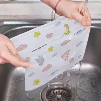 Rolo Pano De Limpeza Reutilizável 50 Peças Absorvente Água Preguiçoso Lava e Seca Multiuso - Foto 8