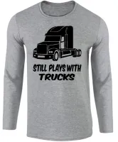 Camiseta manga longa Infantil ou Adulto caminhão play caminhoneiro motorista - Foto 2