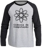 Camiseta manga longa Infantil ou Adulto Ciência da computação binario - Foto 3