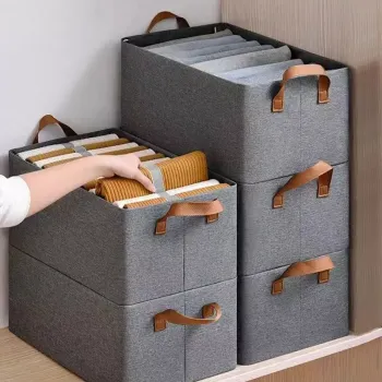 Caixa De Armazenamento De Roupas Arrumados Grade Para Íntimas E Calças