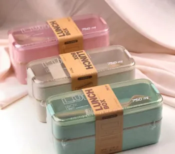 Pote Marmita Ecológica de diversos tamanhos 750ml+ Talher sortido de plástico