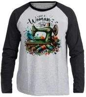 Camiseta manga longa Infantil ou Adulto Costureira costura profissão - Foto 3