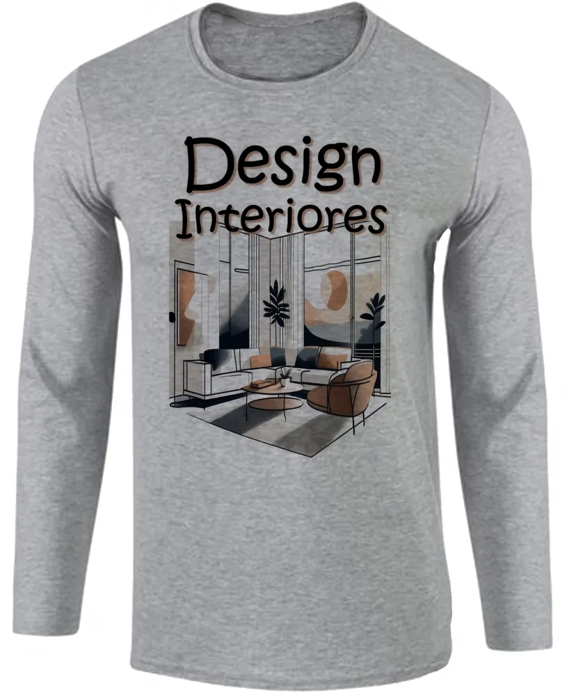 Camiseta manga longa Infantil ou Adulto Design decorador arquiteto