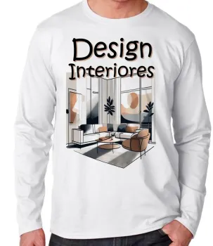 Camiseta manga longa Infantil ou Adulto Design decorador arquiteto - Foto 2