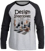 Camiseta manga longa Infantil ou Adulto Design decorador arquiteto - Foto 3