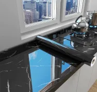 Adesivos de cozinha 3m Resistente a Agua/Óleo/Fogo/Alta Temperatura - Usável em fogão/armário/porta Inovação com Filme