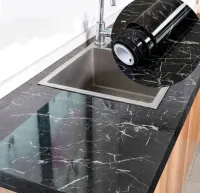 Adesivos de cozinha 3m Resistente a Agua/Óleo/Fogo/Alta Temperatura - Usável em fogão/armário/porta Inovação com Filme - Foto 6