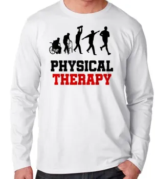 Camiseta manga longa Infantil ou Adulto Fisioterapia fisioterapeuta