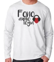 Camiseta manga longa Infantil ou Adulto Fonoaudiologia fonoaudiologa profissão - Foto 2