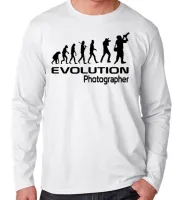 Camiseta manga longa Infantil ou Adulto Fotografo fotografia evolução - Foto 3