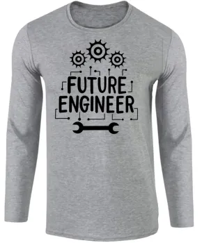 Camiseta manga longa Infantil ou Adulto Futuro engenheiro engenharia - Foto 2