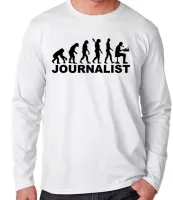Camiseta manga longa Infantil ou Adulto Jornalismo jornalista - Foto 3