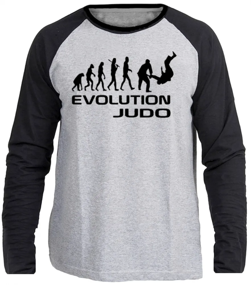Camiseta manga longa Infantil ou Adulto Judo luta marcial esporte Imagem