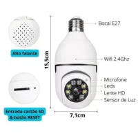 Camera lampada wifi - Foto 5