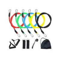 Kit 11 Elastico Extensor Treino Funcional Academia Em Casa Ginastica - Foto 6
