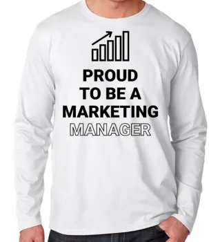 Camiseta manga longa Infantil ou Adulto Marketing marqueteiro