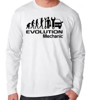 Camiseta manga longa Infantil ou Adulto Mecanico carros oficina evolução - Foto 3