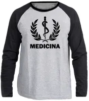 Camiseta manga longa Infantil ou Adulto Medicina medico saude - Foto 3