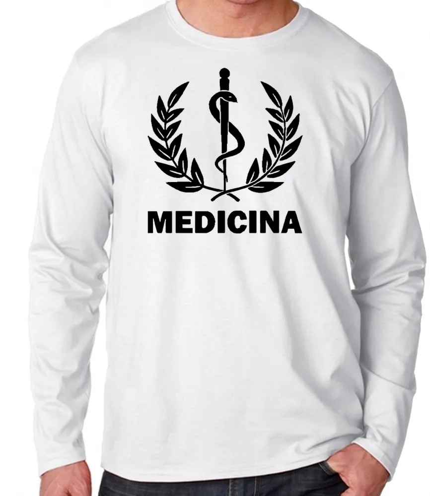 Camiseta manga longa Infantil ou Adulto Medicina medico saude Imagem