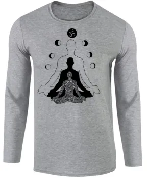 Camiseta manga longa Infantil ou Adulto Meditação Yoga Reiki meditar - Foto 2