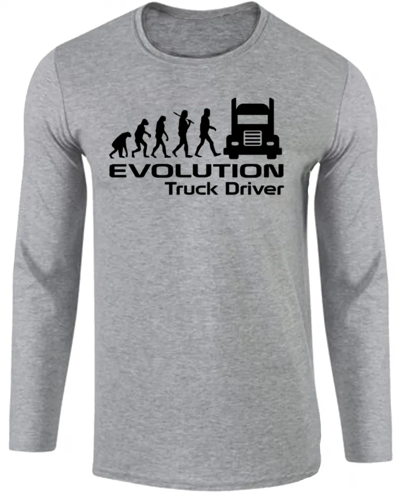 Camiseta manga longa Infantil ou Adulto Motorista caminhão caminhoneiro