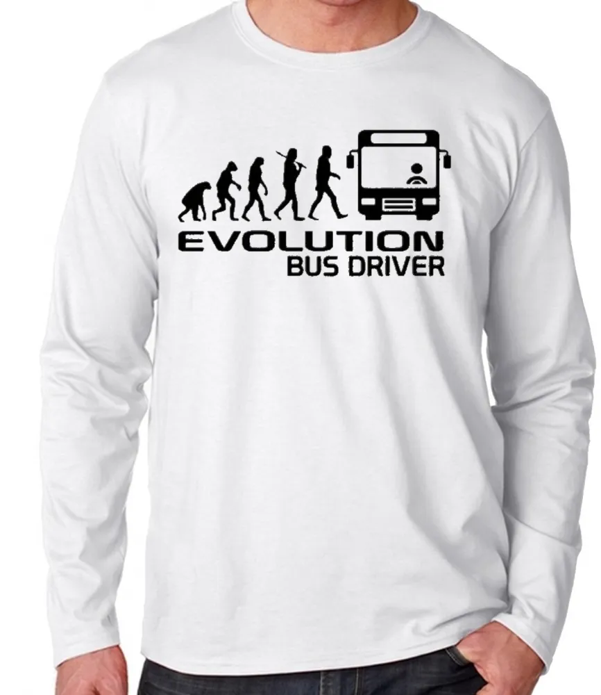 Camiseta manga longa Infantil ou Adulto Motorista onibus van escolar