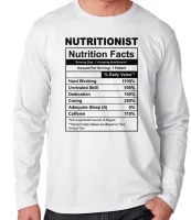 Camiseta manga longa Infantil ou Adulto Nutrição nutricionista profissão - Foto 2