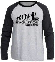 Camiseta manga longa Infantil ou Adulto Pedreiro construtor evolução - Foto 3