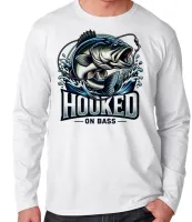 Camiseta manga longa Infantil ou Adulto Pescador peixe pescaria anzol - Foto 2