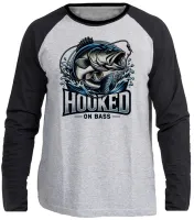 Camiseta manga longa Infantil ou Adulto Pescador peixe pescaria anzol - Foto 3