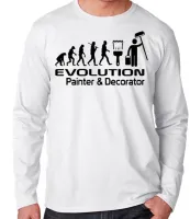 Camiseta manga longa Infantil ou Adulto Pintor decorador evolução empreiteiro - Foto 3
