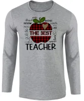 Camiseta manga longa Infantil ou Adulto Professor Teacher - Foto 2