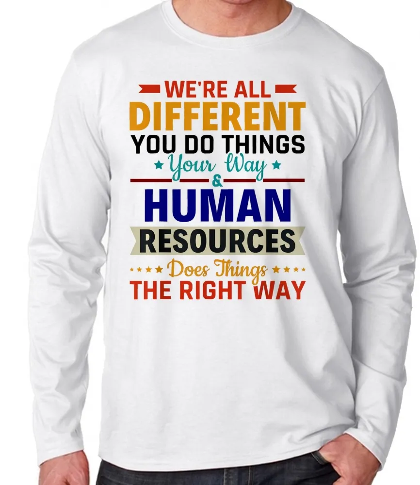 Camiseta manga longa Infantil ou Adulto Recursos Humanos profissão