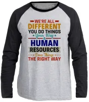 Camiseta manga longa Infantil ou Adulto Recursos Humanos profissão - Foto 2